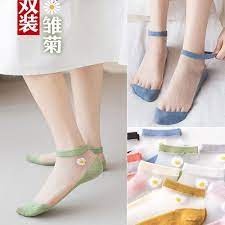 Tất Vớ Lưới Hoa Cúc Ngắn Cổ Thấp ( Khử Mùi , Thấm Mồ Hôi , Thoáng Khí )