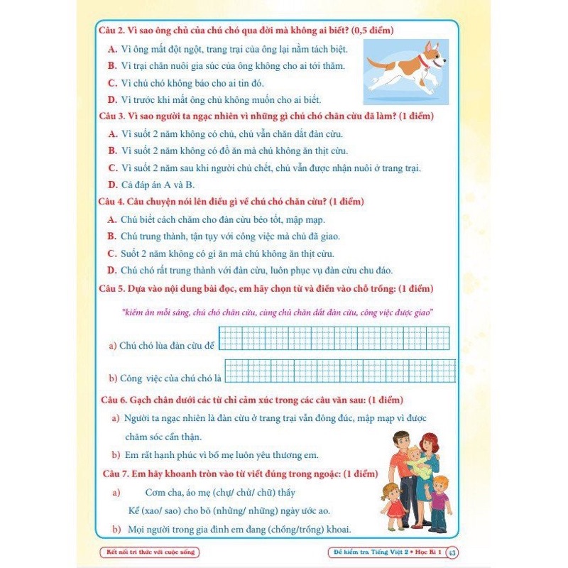 Sách - Combo Đề Kiểm Tra Toán và Tiếng Việt 2 - Kết Nối Tri Thức Với Cuộc Sống - Học Kì 1 (2 cuốn)