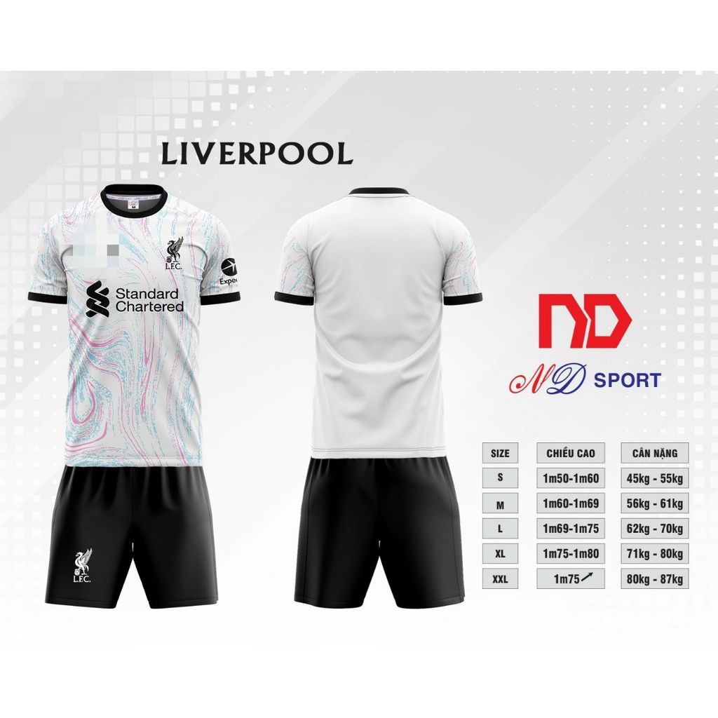 Bộ quần áo bóng đá clb liverpool mùa giải mới full mẫu 2022