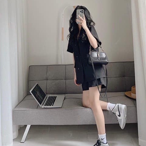 Áo vest cộc tay có túi chất tuyết mưa dày dặn chuẩn form vanmiushop