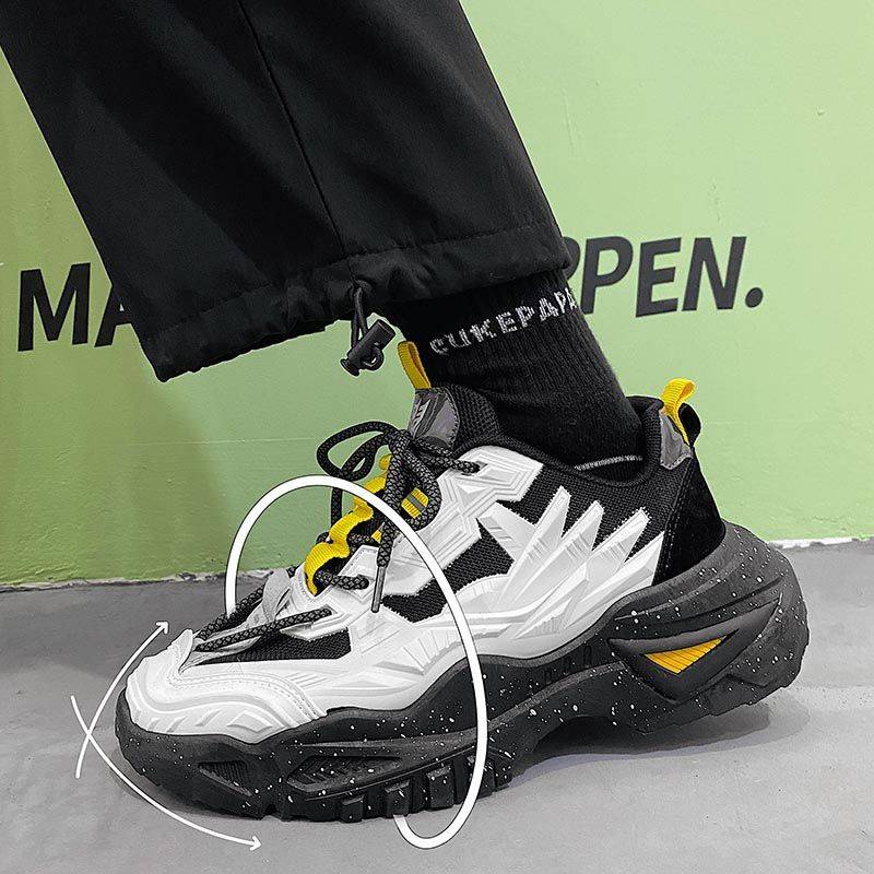 Sneakers Giày Đen Đế Dày Thời Trang Mùa Hè Năng Động