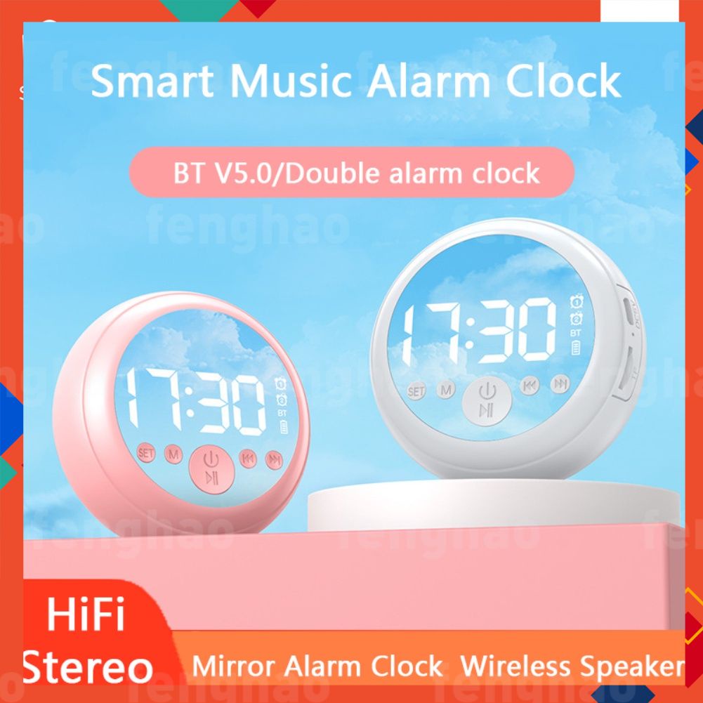 Loa Bluetooth Z2 Buletooth 5.0 Hình Đồng Hồ Báo Thức Hỗ Trợ Thẻ Tf