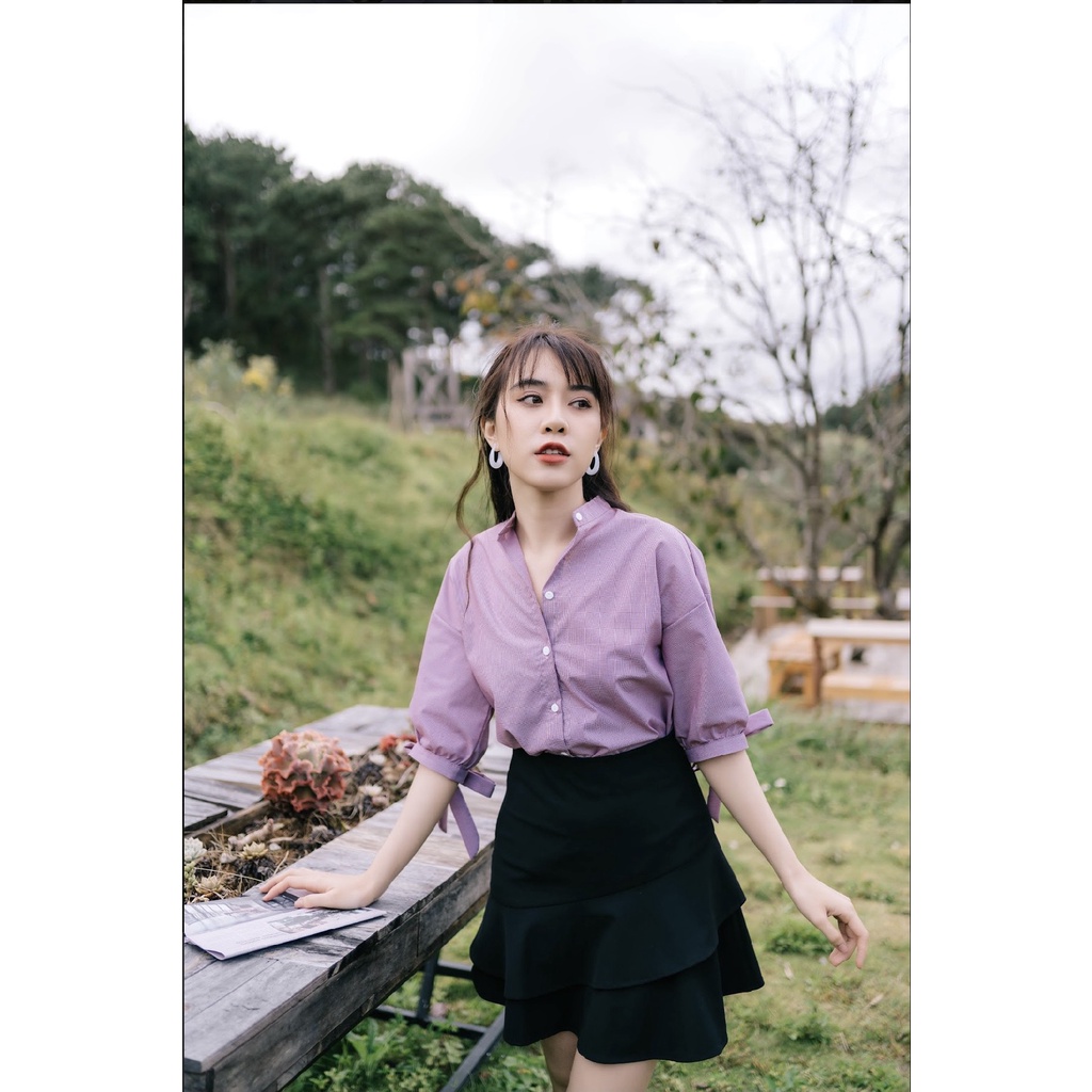 MINX - Áo Sơ Mi Cut Out Back Shirt