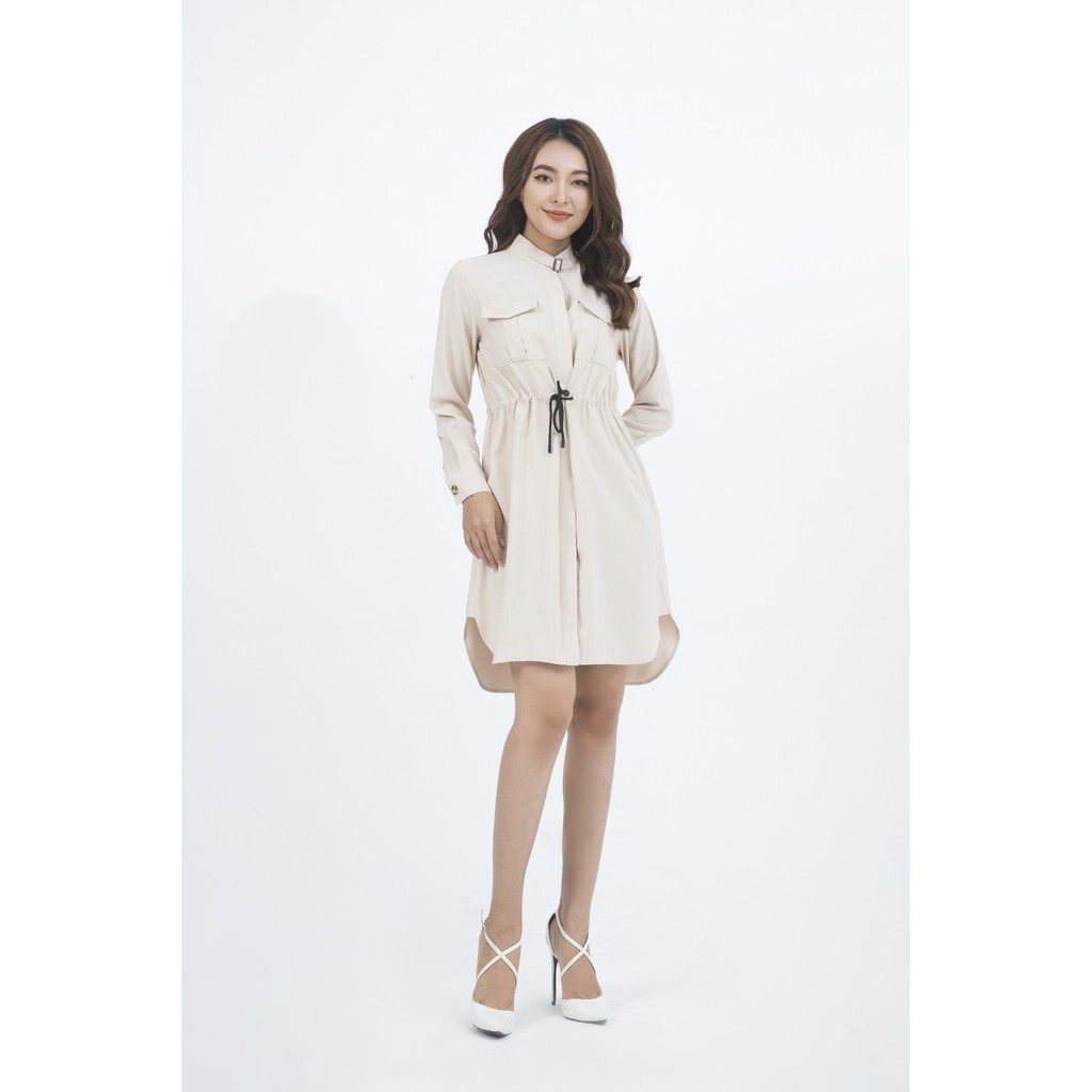 Đầm nữ rút eo thiết kế IVY moda MS 78B7677