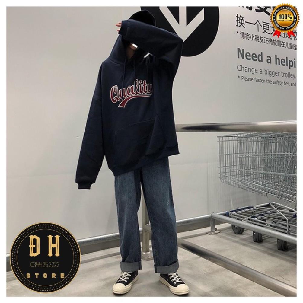 (Mẫu Mới 2021) Áo Hoodie Chữ Quality Có Mũ Nam Nữ Chất Nỉ Bông Dày Dặn Form Rộng Unisex- Áo Nỉ Nam Nữ Ulzzang Hoạ Tiết . | BigBuy360 - bigbuy360.vn