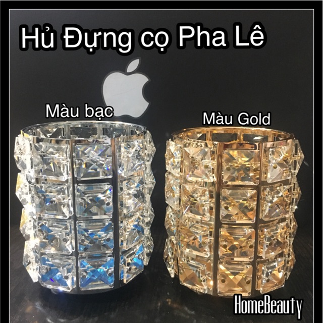 Hủ Đựng Cọ Pha Lê