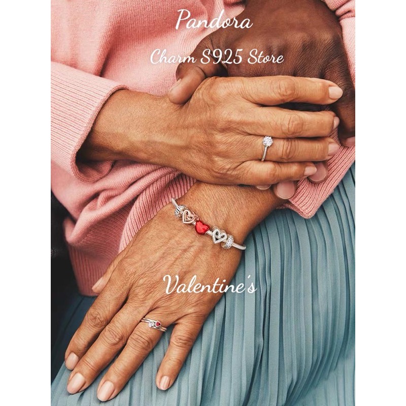 charm pan tim đỏ bộ sưu tập hè 2021 bạc s925 cao cấp