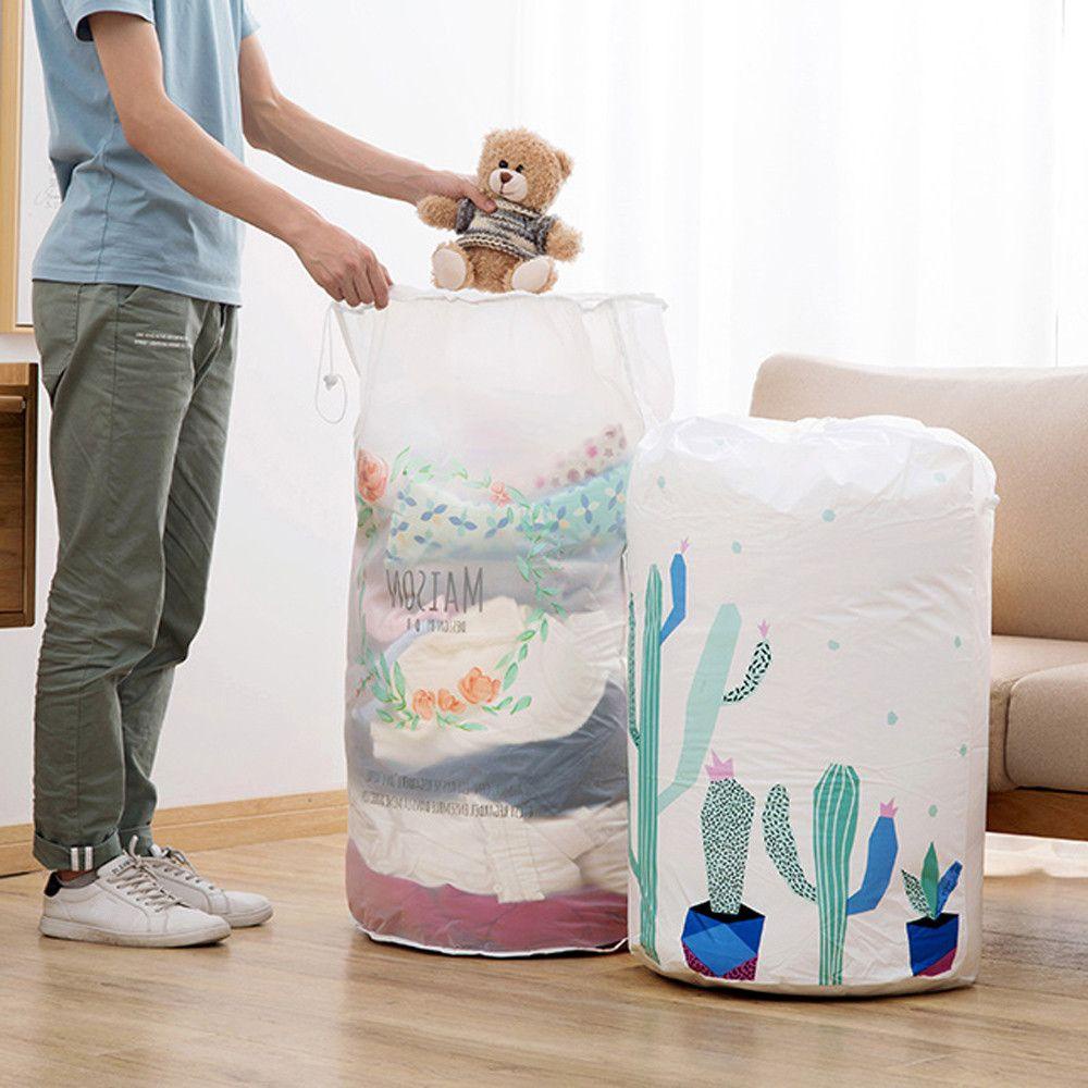 Túi Đựng Quần Áo Giặt / Đồ Chơi Gấp Gọn Tiện Dụng Thiết Kế Mới