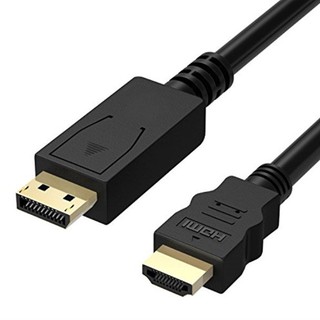 Cáp Display Port To HDMI cao cấp hỗ trợ độ phân giải video lên đến 3840 x 2160 pixel (4K), các định dạng video 3D