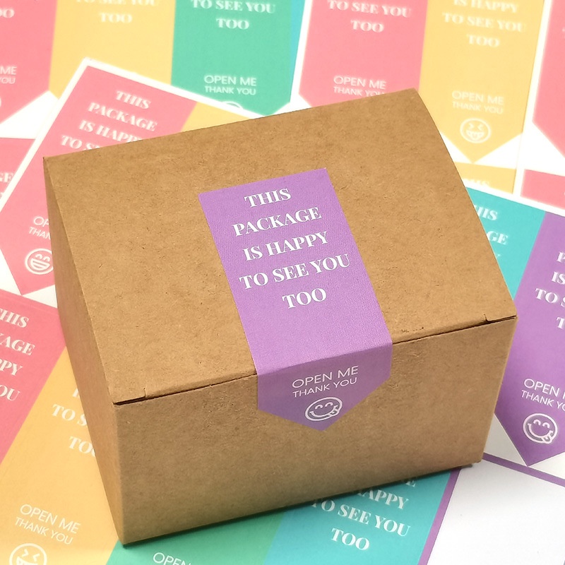 Tem niêm phong cảm ơn, tem dán thank you, nhãn dán gói hàng cực xinh, nhiều màu sắc