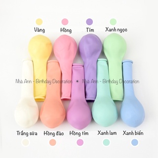 Bóng sinh nhật hàn quốc tone macaron - nhà ann