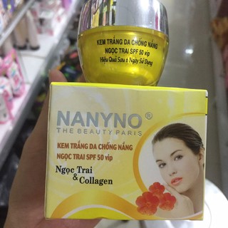 Kem nanyno trắng da chống nắng giá bao bì 178k (giá mới lên) hũ vàng