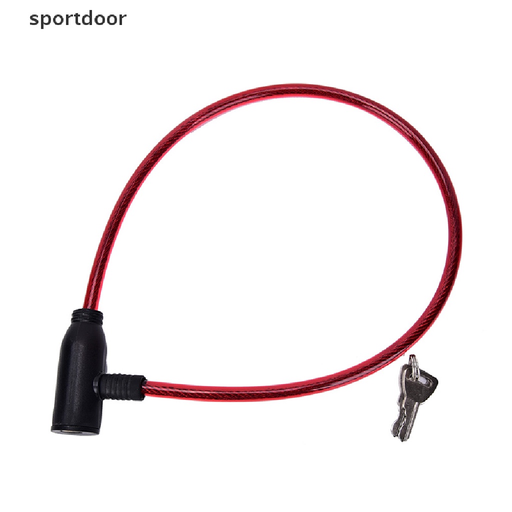 1 Dây Cáp Khóa Xe Đạp Chống Trộm 8x640mm Kèm 2 Chìa Khóa