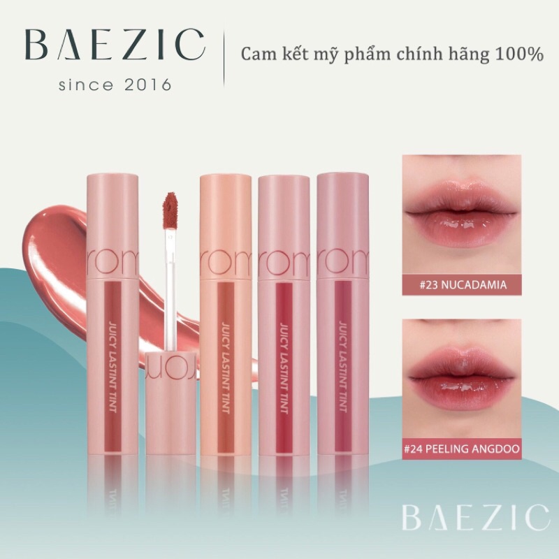 Son tint bóng Romand Juicy Lasting Tint màu 22-29