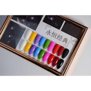 Set 9 chai sơn gel Bafanni bảng màu cơ bản 15ml (tặng kèm bảng màu)