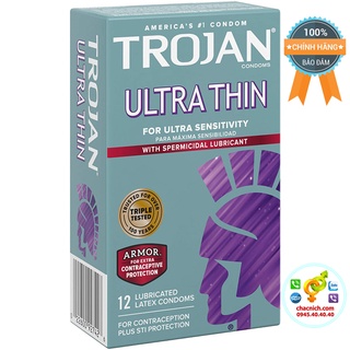 Bao cao su siêu mỏng Trojan Ultra Thin