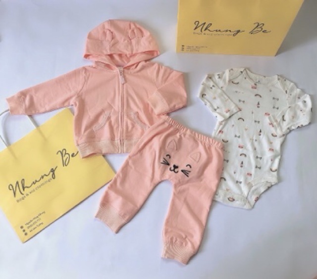 Bộ nỉ Carter 3 chi tiết