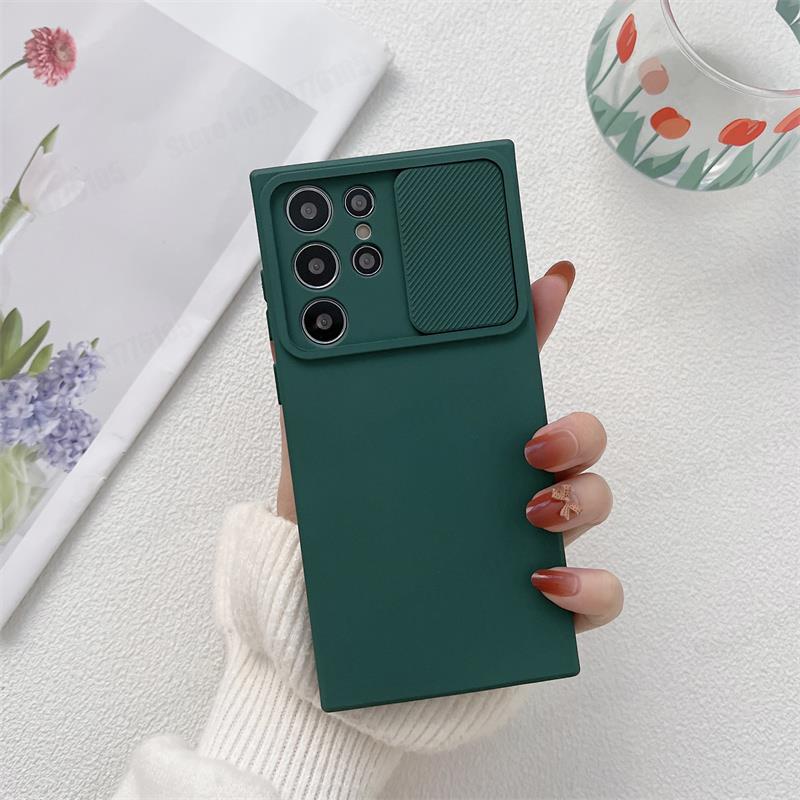 Ốp Điện Thoại Silicon Mềm Nhám Màu Kẹo Bảo Vệ Camera Cho Samsung S22 S22Plus S22Ultra S21 S21Plus S21Ultra Galaxy S21FE S20FE