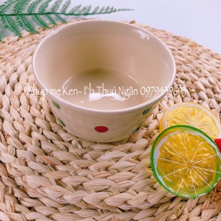 Bát sứ chấm bi cho bé ăn dặm