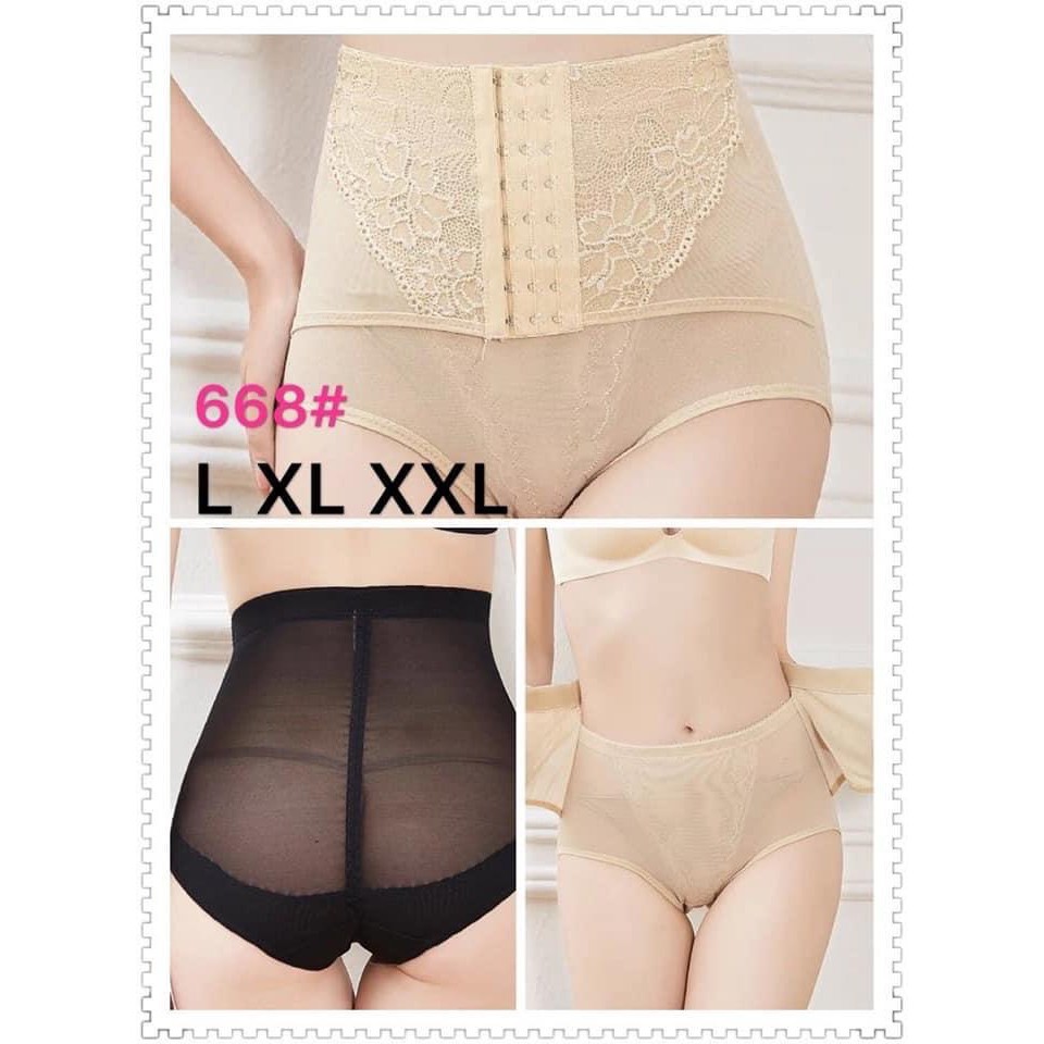 Quần ren khuy nịt bụng 316