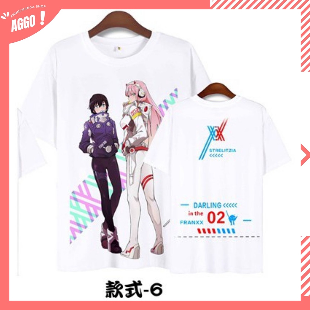 Áo Thun Tay Lửng Anime Darling in the FranXX Nam Nữ Đủ Size