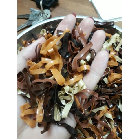 Dây chun buộc tóc - chun cột tóc không đau gói 100g