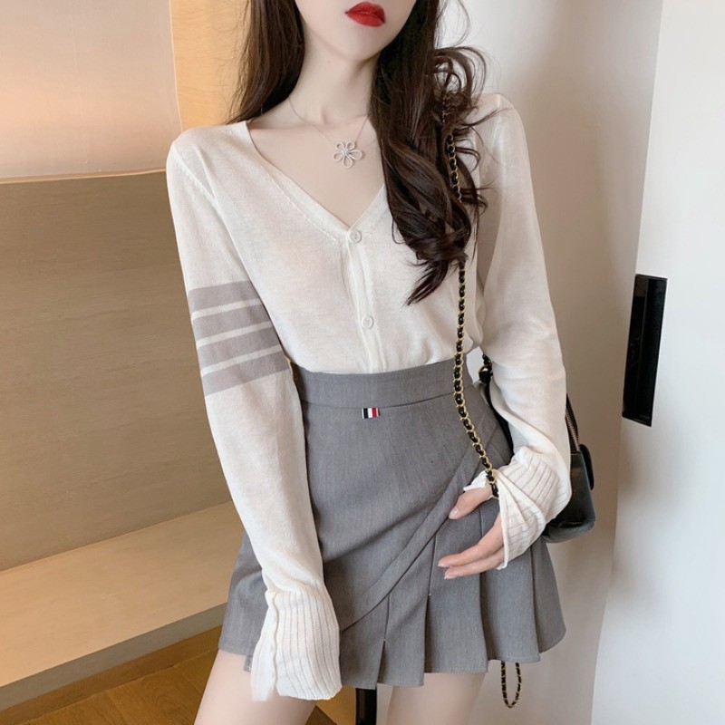 LEEVA - Chân váy xếp ly phối màu cá tính CV007 | BigBuy360 - bigbuy360.vn