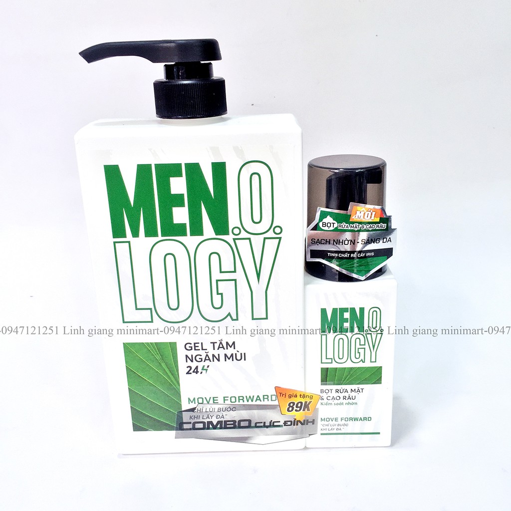 [ Tặng kèm ] Sữa tắm Menology dạng gel dành cho nam giới ngăn mùi 24h