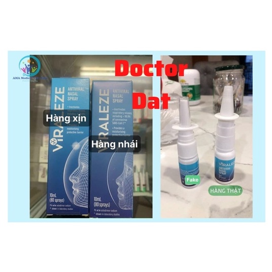 Xịt mũi Viraleze 10ml vô hiệu hóa các loại vi rút đường hô hấp của Úc nhập khẩu chính hãng ( luôn luôn có hàng)