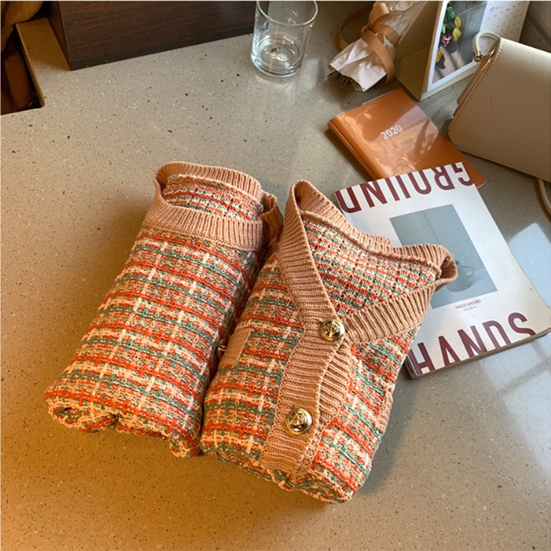 Áo khoác cardigan dệt kim tay dài thời trang thu đông Hàn Quốc mới