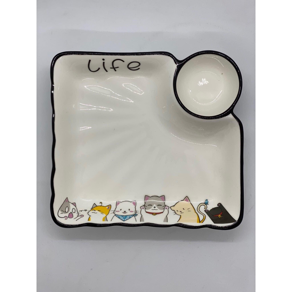 Bộ đĩa trang trí mèo Life siêu đẹp, siêu dễ thường dành tặng các chị em yêu mèo