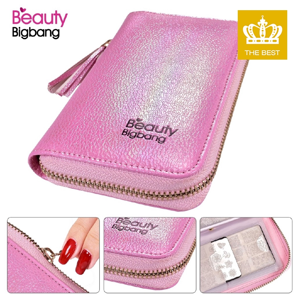 [Hàng mới về] Túi đựng tấm khuôn dập họa tiết trang trí móng 24 ngăn tiện dụng