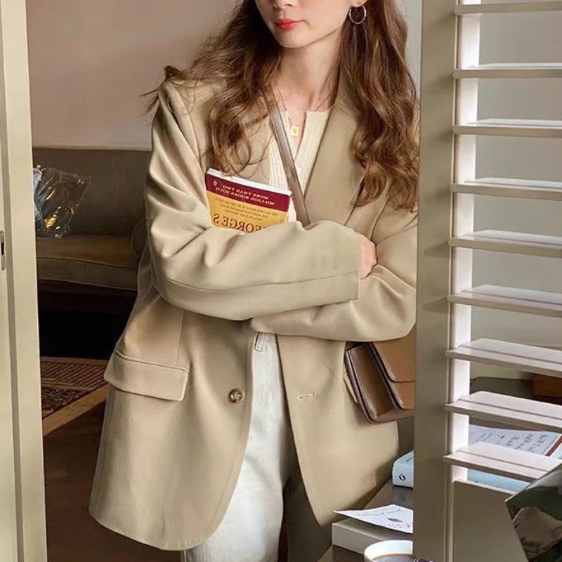 Áo blazer áo vest nữ form rộng cá tính phong cách Hàn Quốc Aimee closet