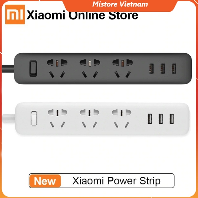 Ổ cắm thông minh Xiaomi Power Strip có 3 cổng USB