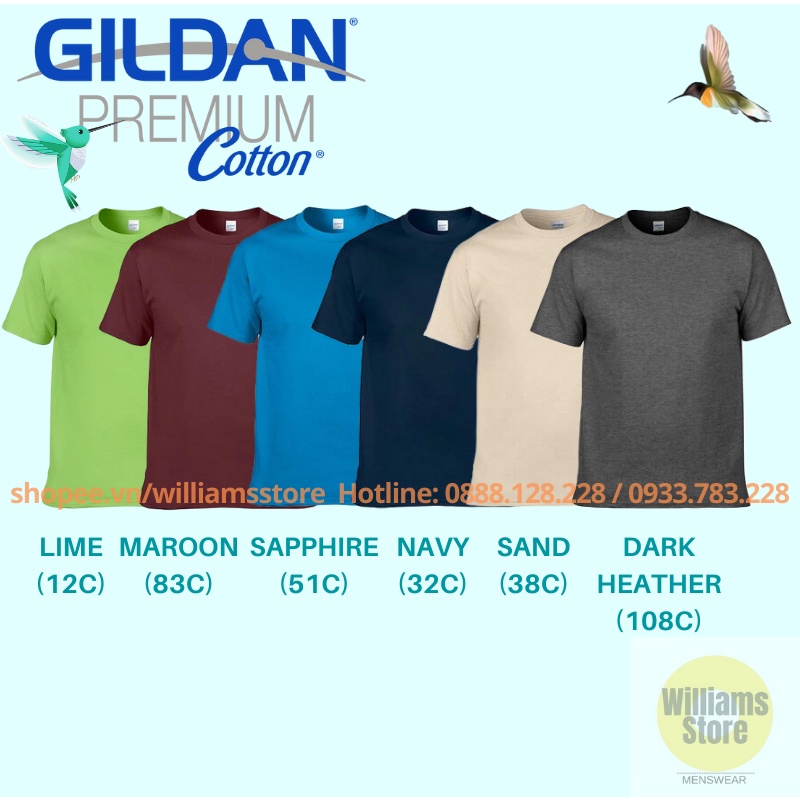 Áo thun Gildan Premium Cotton