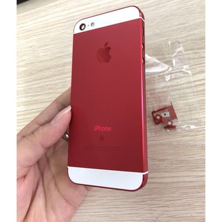 Vỏ Iphone 5 Màu Đỏ, Khắc Sẵn Form 5SE
