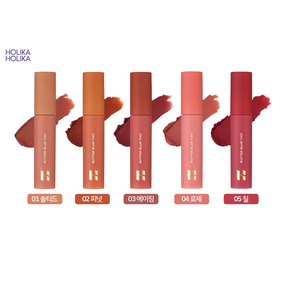 Son kem lì mờ vân môi Holika Holika Butter Blur Tint 4g