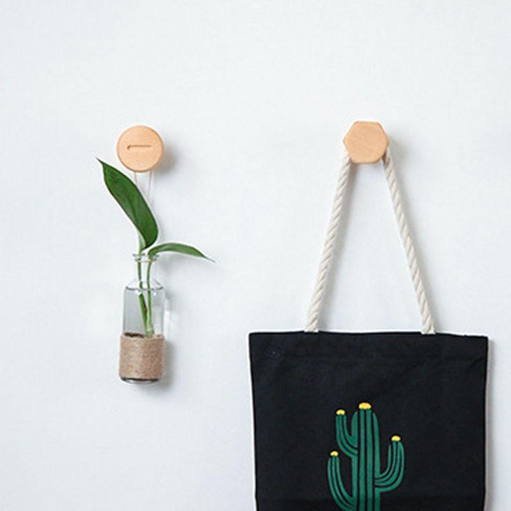 IVORY Móc Treo Đồ Gắn Tường Bằng Gỗ Màu Ngà