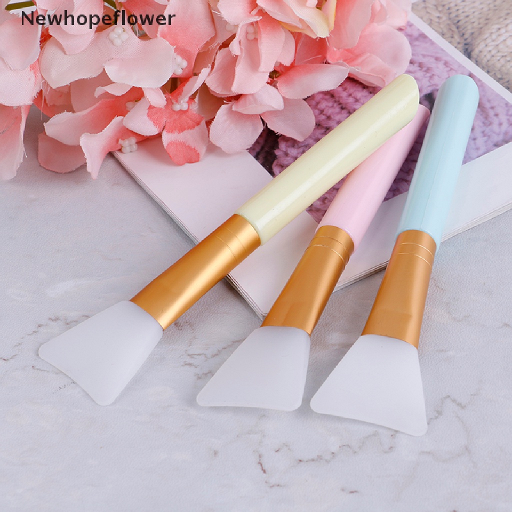 (Hàng Mới Về) Cọ Silicone Đầu Phẳng Dùng Đắp Mặt Nạ Bùn Chăm Sóc Da Tiện Lợi