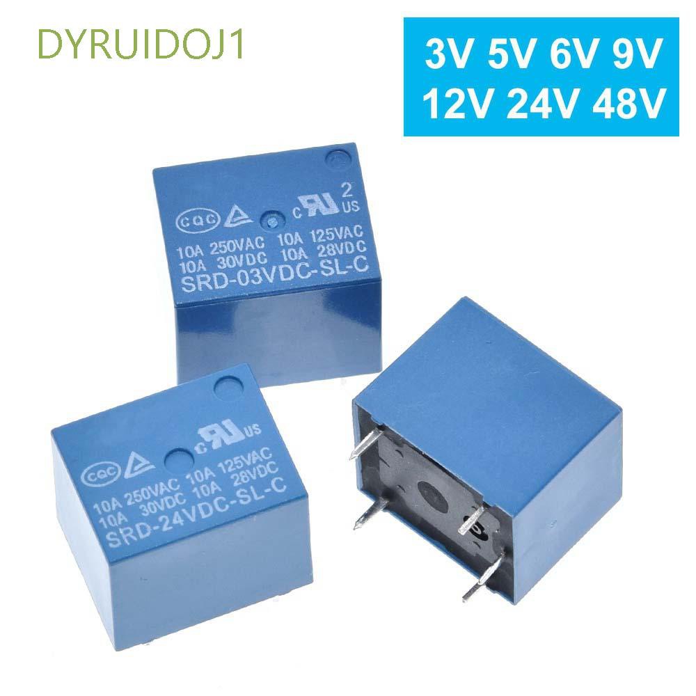 Mô-đun rơ le mini DYRUIDOJ1 SRD-09VDC-SL-C SRD-05VDC-SL-C 10A 3V 5V 6V