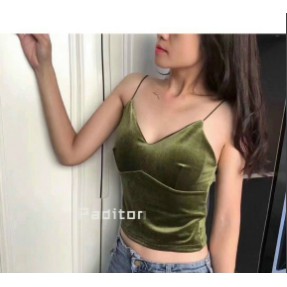 MỚI*Áo Bra nhung hai dây dễ thương sang chảnh