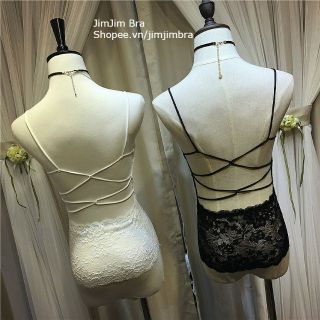 Áo bra ren dài dây đan lưng