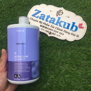[Chính hãng] [Siêu rẻ]Dầu Gội Giữ Bóng Cho Tóc Rất Sáng Hoặc Bạc Lakme Teknia Ultra Clair Shampoo 1000ml