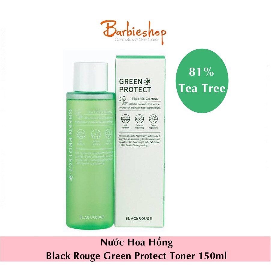 Nước Hoa Hồng Black Rouge Green Protect Toner 150ml