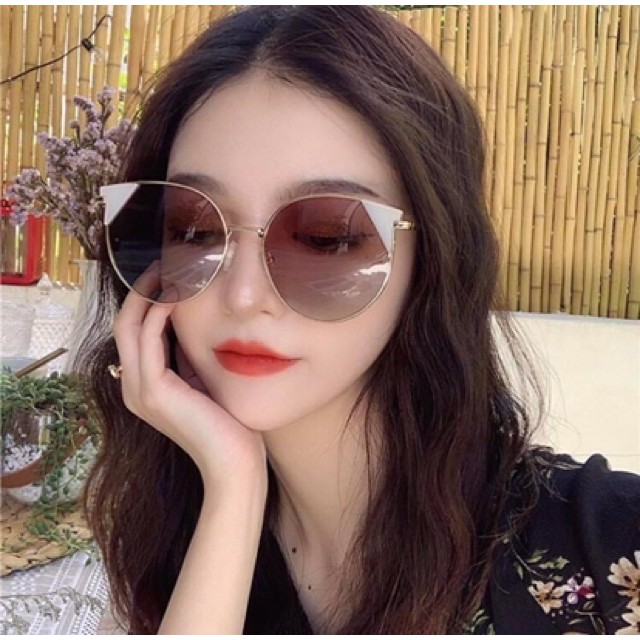 [SIÊU SALE] - Gọng Kính Mát Thời Trang 5854 - Kính Mát Hàn Quốc Trang nâu Eyewear