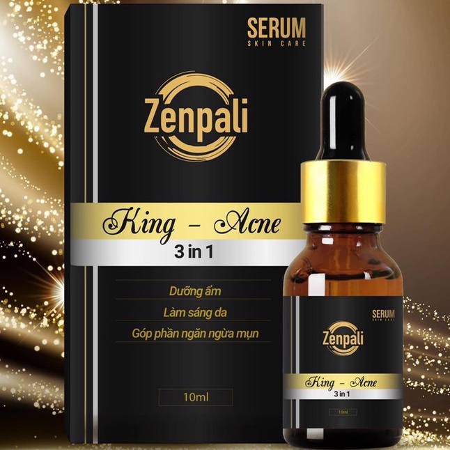 Combo Serum Làm Giảm Và Ngăn Ngừa mụn, thâm Zenpali 10ml giúp ngừa mụn thâm dưỡng ẩm trắng da