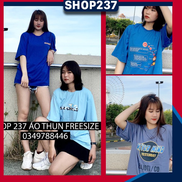 [Bán lẻ - Giá sỉ] Áo thun cổ tròn cotton UzzangGril Freesize