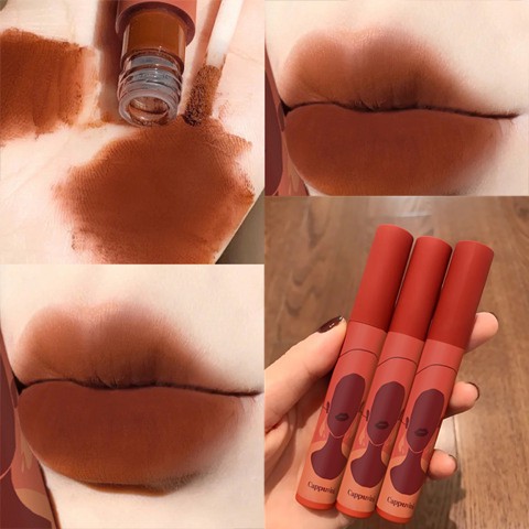 Son lì Cappuvini mềm mịn như nhung chống thấm nước chống khô môi lâu trôi