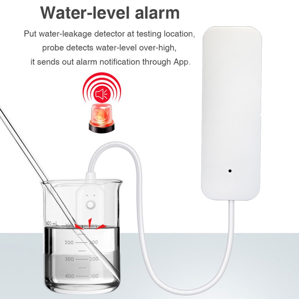 COD Tuya Wifi Ngâm Nước Detector Mực Nước Báo Động Hộ Gia Đình Dò Mức Nước-ELLE