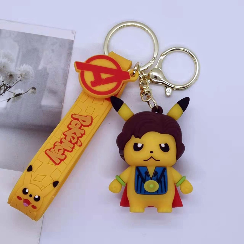 PVN49339 Móc Khóa Mặt Hình Pikachu Hoạt Hình Dễ Thương Giá Rẻ